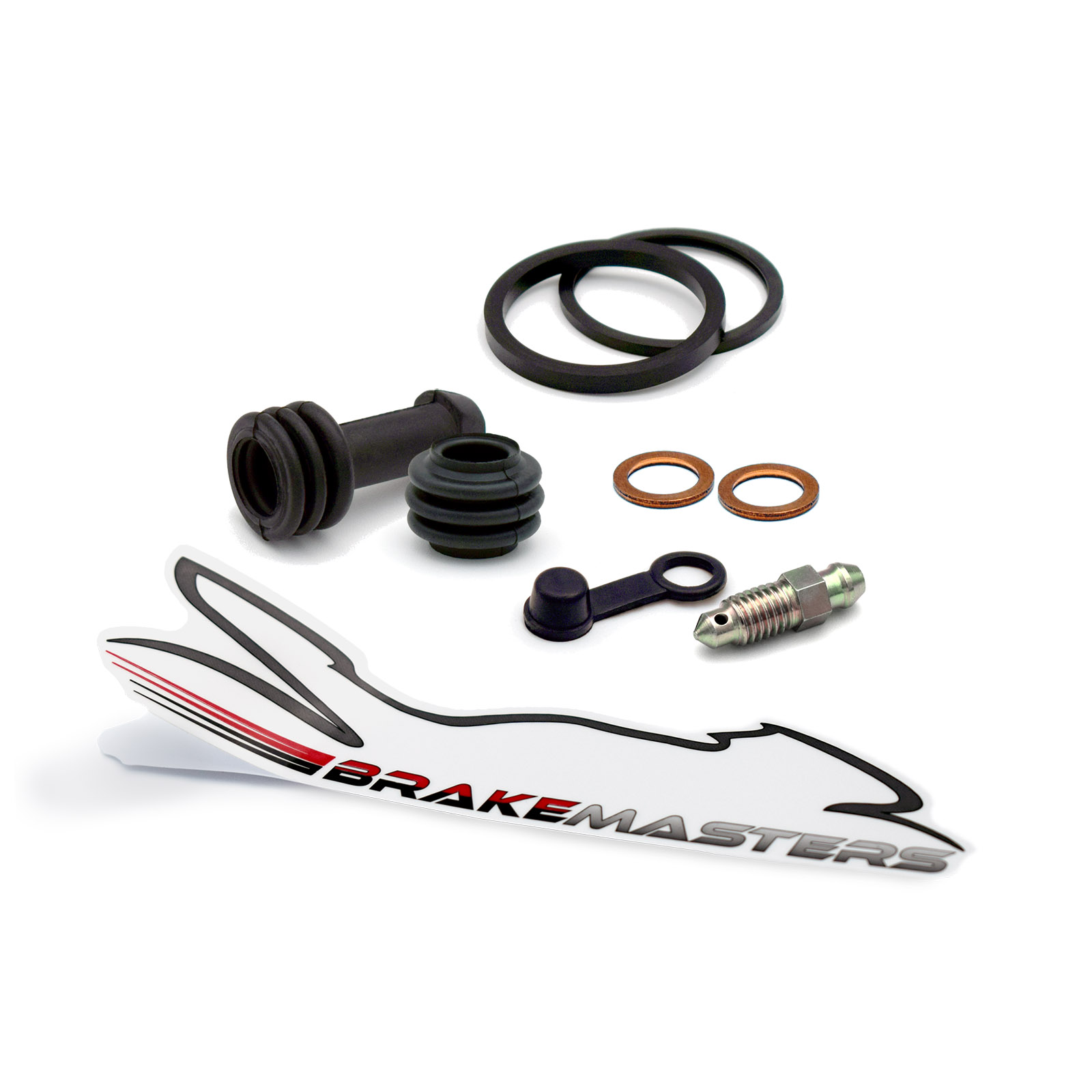 Brakemasters Rear Brake Caliper Seal Rebuild Kit For Kawasaki ZRX1200 S B4H (2006) – UK Made